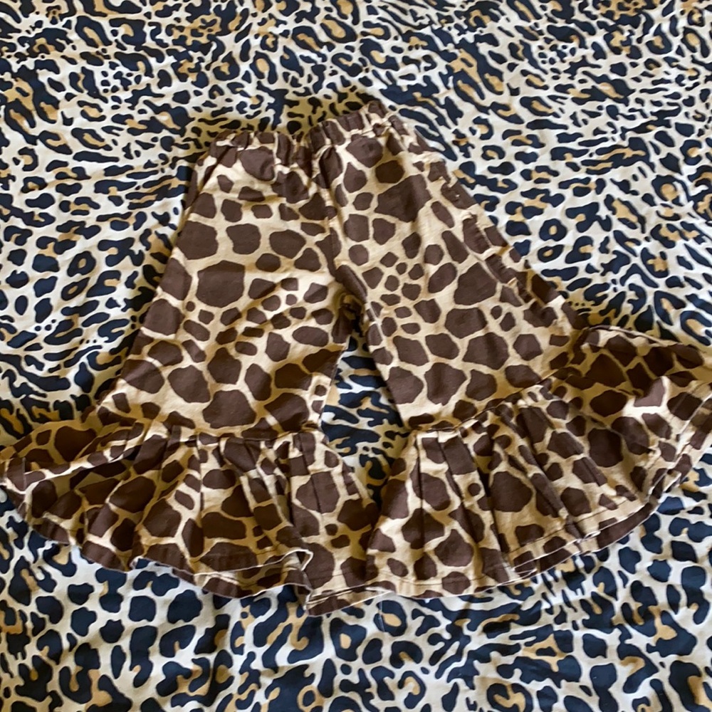 Baby girl 12 months giraffe pants